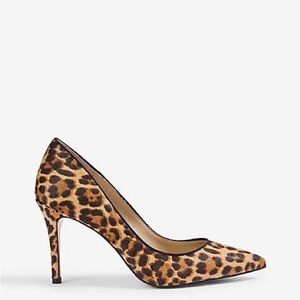 Ann Taylor Mila Leopard Print Haircalf Pumps in Brown Multi